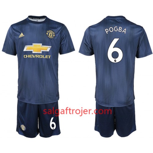 Manchester United Fodboldtrøjer ROGBA 6 Børn 3. sæt 2018/19 Kort ærmer Manchester United Fodboldtrøjer ROGBA 6 Børn 3. sæt 2018/19 Kort ærmer